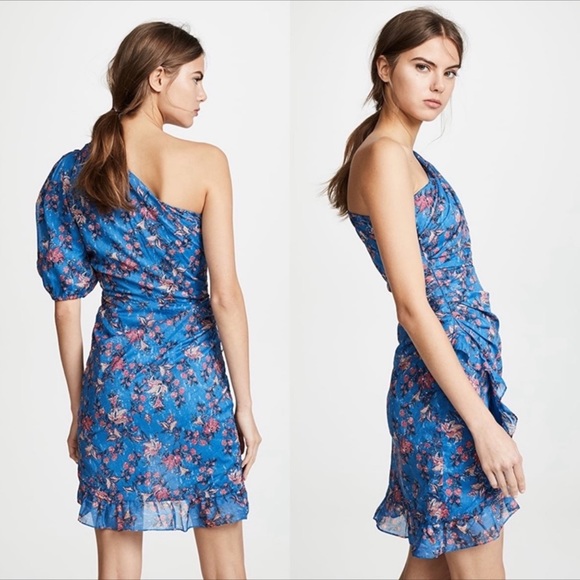 Isabel Marant Etoile Esther One Shoulder Dress Sz US 8 FR40 - Picture 5 of 6